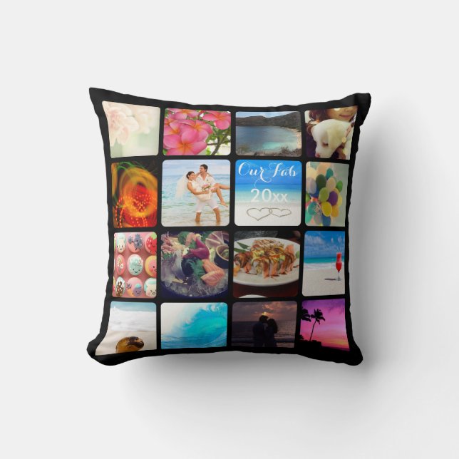 PixDezines DIY Instagram Collage Foto, DIY Kissen (Vorderseite)
