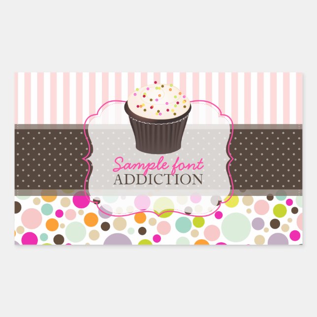 PixDezines diy, Kaugummi+Sprinkler Rechteckiger Aufkleber (Vorderseite)