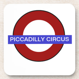 PixDezines DIY Text/U-Bahn Piccadilly Circus Untersetzer
