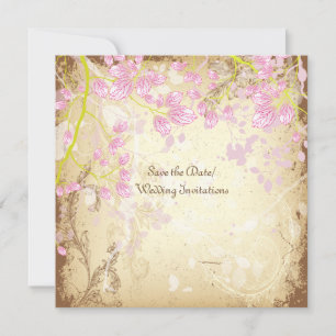 PixDezines DIY vintage+florale Save The Date