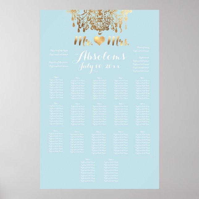 PixDezines DIYColor/Gold Kronleuchter/Herz/Segel Poster (Vorne)
