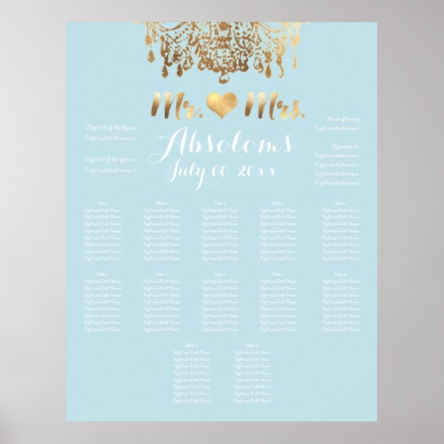 PixDezines DIYColor/Gold Kronleuchter/Herz/Segel Poster (Vorne)