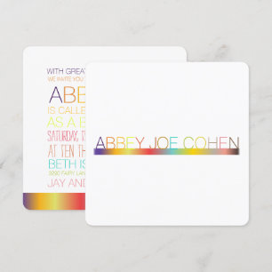 PixDezines DIYcolor/typography/bat mitzvah Einladung