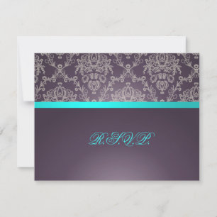 PixDezines Dolcè Damask, RSVPs benötigen 12x18 RSVP Karte