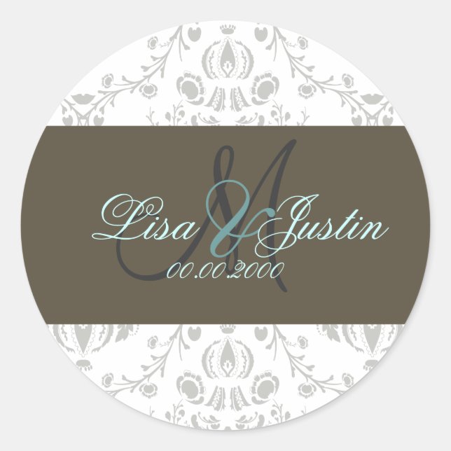 PixDezines Dolcé-Gaumenfarbe Runder Aufkleber (Vorderseite)