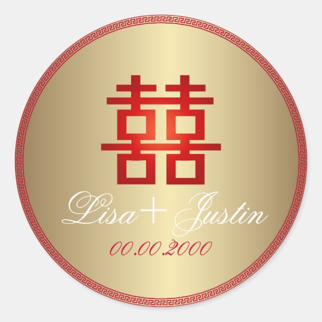 PixDezines doppeltes Glück Runder Aufkleber (Vorderseite)