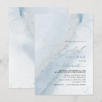 PixDezines Dusty Blue Alcohol+Ink Brautparty