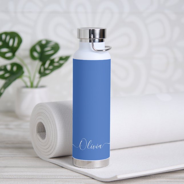 PixDezines Dusty Blue DIY Farbe Trinkflasche (Yoga)