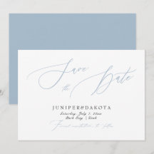 PixDezines Dusty Blue Moderne Schriftart Save the