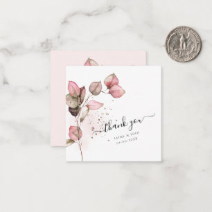 PixDezines Dusty Pink H2 Eukalyptuszweig Mitteilungskarte