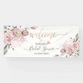 PixDezines Dusty Pink Roses Aquarellfarben Blume Banner