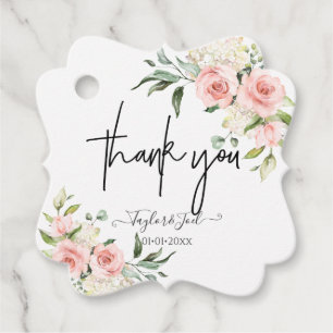 PixDezines Dusty Rose Vielen Dank Signature Script Geschenkanhänger