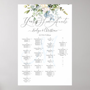 PixDezines Elegant Blauer Gum Eukalyptus Poster