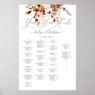PixDezines Elegant Fall Foliage Eukalyptus Poster