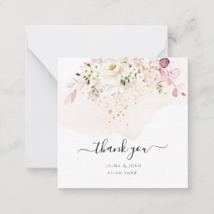 PixDezines Elegant H2 Ice Blush Hyde Cream Rose Mitteilungskarte