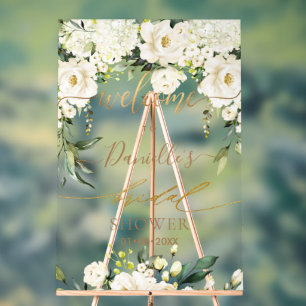 PixDezines Elegante rosa Rosen Anthurien Acrylschild