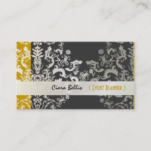 PixDezines Étienne Damask/diy Farben Visitenkarte