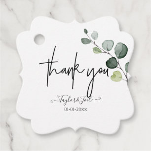 PixDezines Eucalyptus Vielen Dank Signature-Script Geschenkanhänger