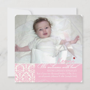 PixDezines Farben, Fotos Geburtsankündigung Ankündigung