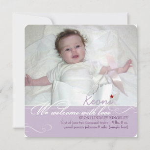 PixDezines Farben, Fotos Geburtsankündigung Ankündigung