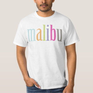 PixDezines farbiges Malibu t s T-Shirt