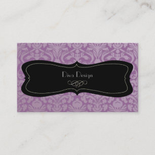 PixDezines-Farbton, Flora-Damast Visitenkarte