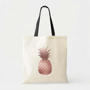 PixDezines Faux-Rosa-Gold-Ananas Tragetasche