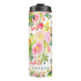 PixDezines Floral/Aquarell/Spring Bouquet Thermosbecher