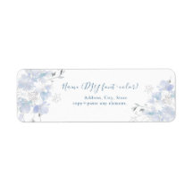 PixDezines Floral Watercolor, Dusty Blue Sweetpea