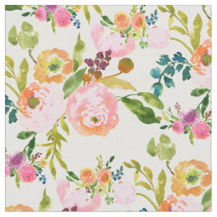 PixDezines florale Wasserfarbe/Rranunculus Stoff