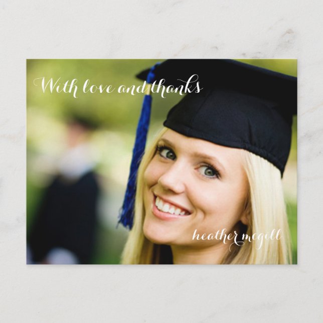 PixDezines Foto dankt Ihnen für Postkarten (Vorderseite)