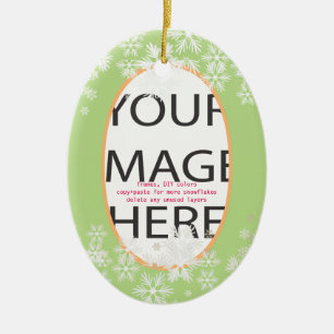 PixDezines Foto-Rahmen/DIY-Farben Keramik Ornament