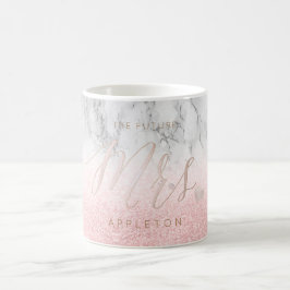 PixDezines Future Mrs./Blush Pink/Modern Script Kaffeetasse
