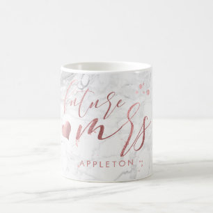 PixDezines Future Mrs./Imitats Rose Gold/Modern Sc Kaffeetasse