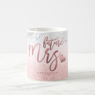 PixDezines Future Mrs./Imitats Rose Gold/Modern Sc Kaffeetasse