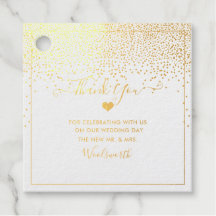 PixDezines Gold Foil Confetti + Herzlichen Dank