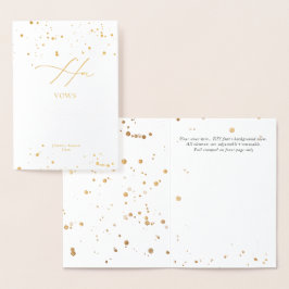 PixDezines Gold Luxe Calligraphie Ihre Stimmen Folienkarte
