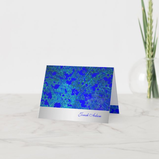 PixDezines grunge stars mitzvah Danke / DIYcolor (Vorderseite)