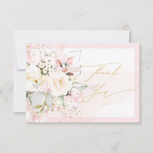 PixDezines H2 Blush Cream Rose Vielen Dank Dankeskarte