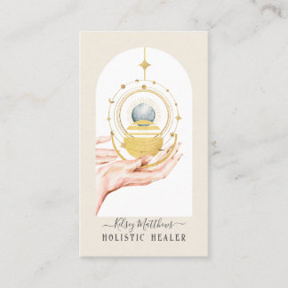 PixDezines H2 Celestial Healing Hands Visitenkarte