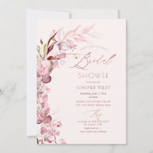 PixDezines H2 Dusty Rose Eukalyptus Brautparty Einladung