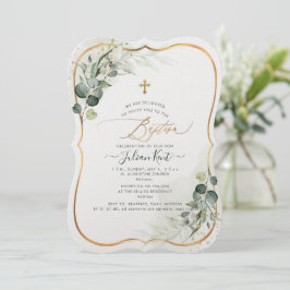 PixDezines H2 Eukalyptus Taufe Einladung