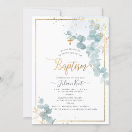 PixDezines H2 Eukalyptus Taufen Einladung