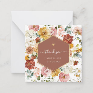 PixDezines H2 Fall Garden Blume Vielen Dank Mitteilungskarte