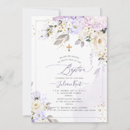 PixDezines H2 Hydrangeas Creme Rose Taufe Einladung