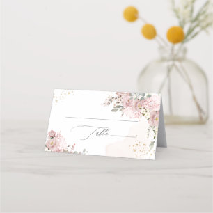 PixDezines H2 Hydrangeas Dusty Rose Platzkarte