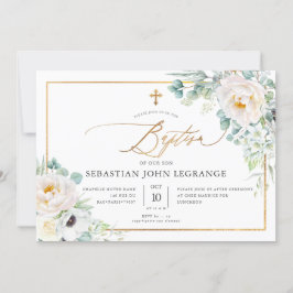 PixDezines H2 Peonies Eukalyptus Taufe Einladung