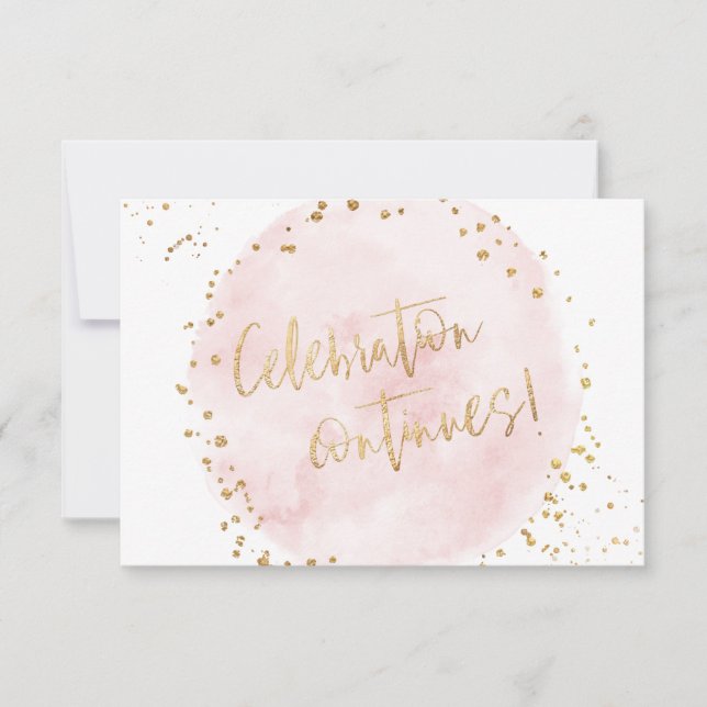 PixDezines H2 Rosa Baumwolle Bat Mitzvah Empfang Einladung (Vorderseite)