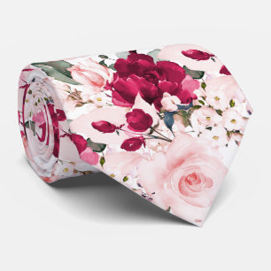 PixDezines H2 Rosarot Rubinviolette Rosen Krawatte