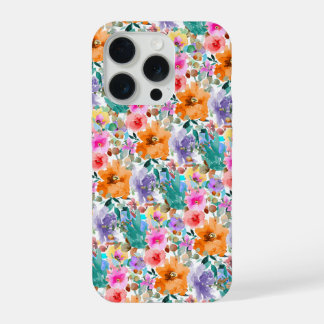 PixDezines H2 Sommerblumen Helle Farbtöne iPhone 15 Pro Hülle